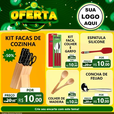 Modelo de Rede Social para Feed Facebook com o tema Oferta para Utilidades Domésticas