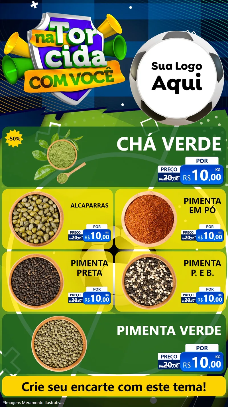 Modelo de TV para TV Vertical com o tema Na Torcida Com Você - Copa para Produtos Naturais