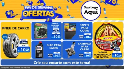 Modelo de TV para TV Horizontal com o tema Fim de Semana de Ofertas para Auto peças