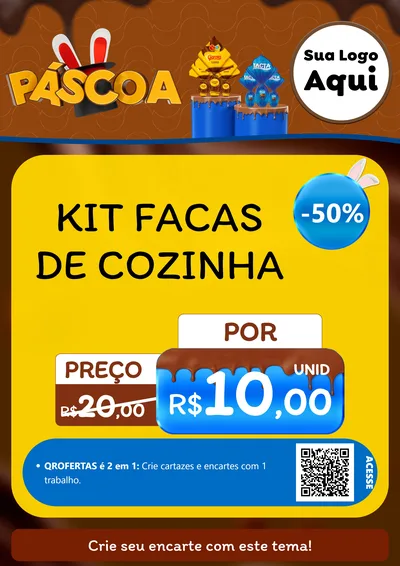 Modelo de Cartaz para Cartaz A4 Vertical com o tema Páscoa para Utilidades Domésticas