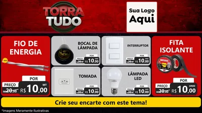 Modelo de TV para TV Horizontal com o tema Torra Tudo para Materiais Elétricos
