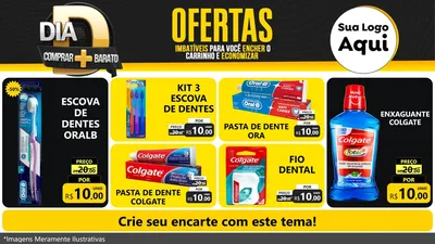 Modelo de TV para TV Horizontal com o tema Dia D Mais Economia para Higiene Pessoal