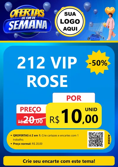 Modelo de Cartaz para Cartaz A4 Vertical com o tema Ofertas de Fim de Semana para Perfumes