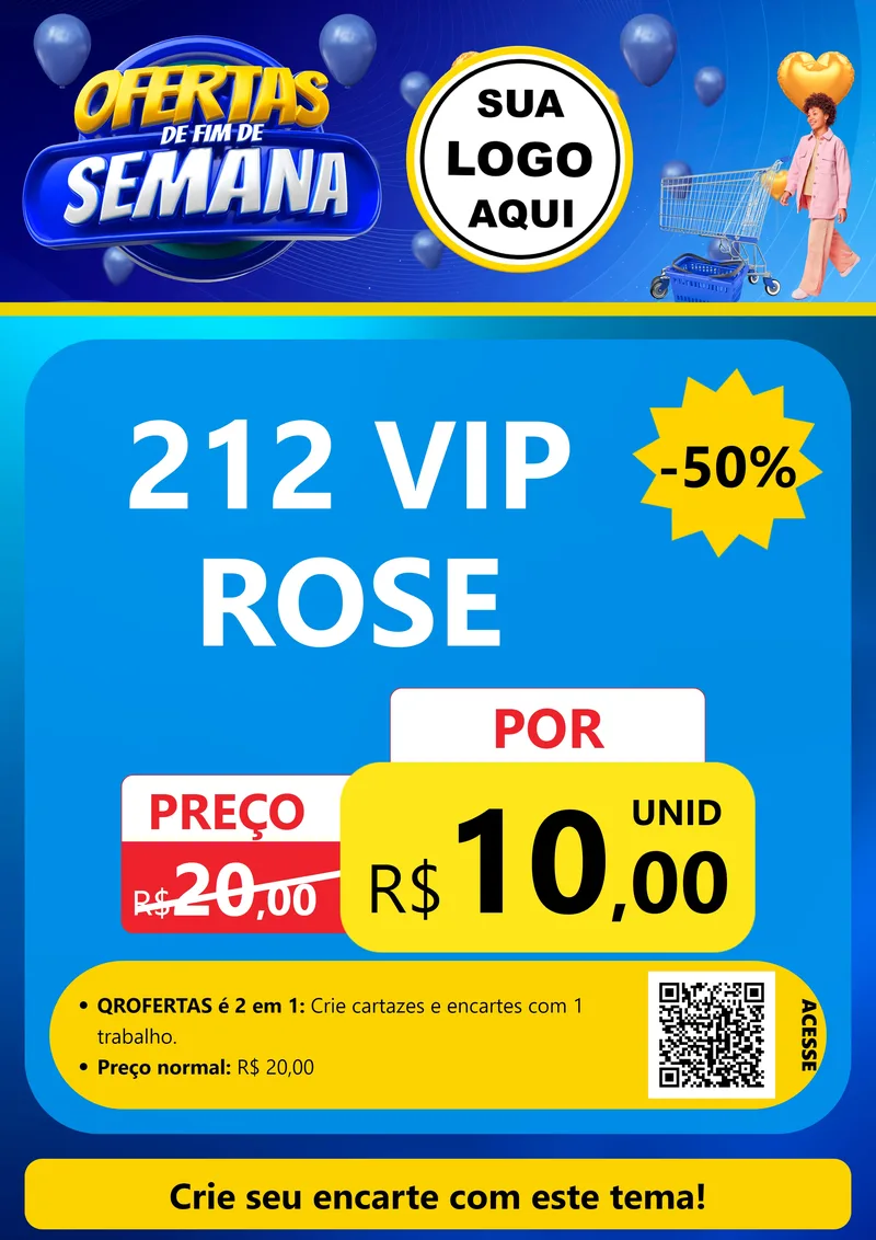 Modelo de Cartaz para Cartaz A4 Vertical com o tema Ofertas de Fim de Semana para Perfumes