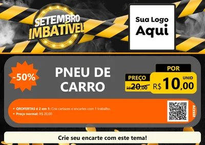 Modelo de Cartaz para Cartaz A4 Horizontal com o tema Setembro Imbatível para Auto peças