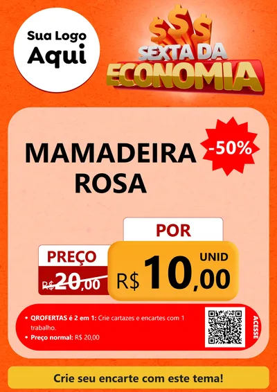 Modelo de Cartaz para Cartaz A4 Vertical com o tema Sexta da Economia para Bebês