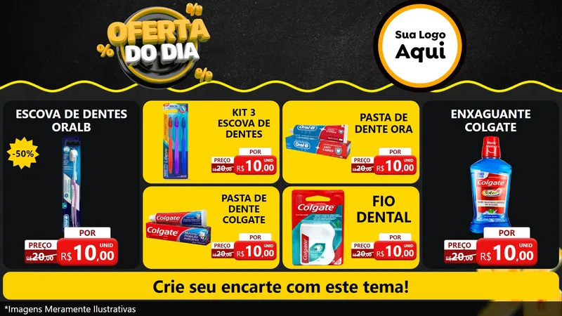 Modelo de TV para TV Horizontal com o tema Oferta Do Dia para Higiene Pessoal