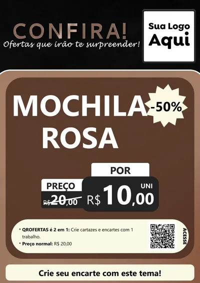 Modelo de Cartaz para Cartaz A4 Vertical com o tema Confira! Ofertas que irão te surpreender! para Papelaria