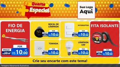 Modelo de TV para TV Horizontal com o tema Quarta Mais Especial para Materiais Elétricos