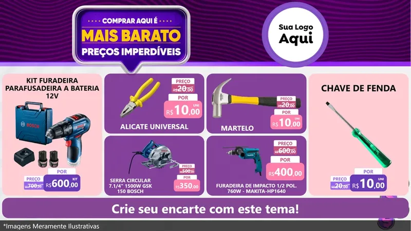 Modelo de TV para TV Horizontal com o tema Mais Barato para Maquinas e Ferramentas