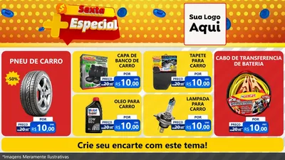 Modelo de TV para TV Horizontal com o tema Sexta Mais Especial para Auto peças