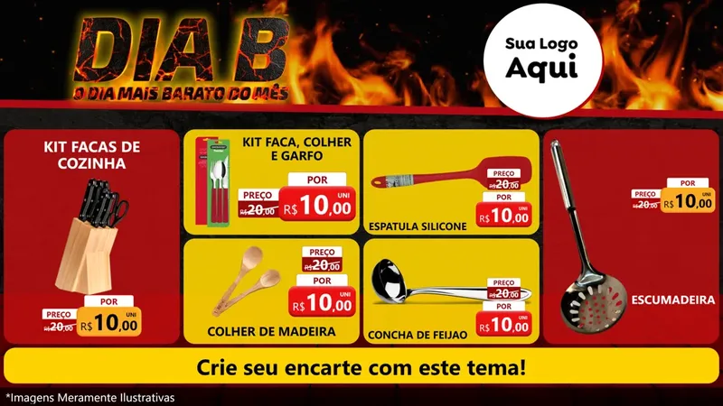 Modelo de TV para TV Horizontal com o tema Dia B para Utilidades Domésticas