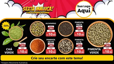Modelo de TV para TV Horizontal com o tema Sexta Maluca! para Produtos Naturais