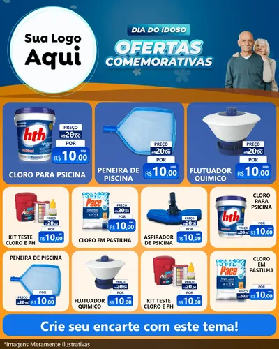 Modelo de Rede Social para Feed Instagram com o tema Dia do Idoso