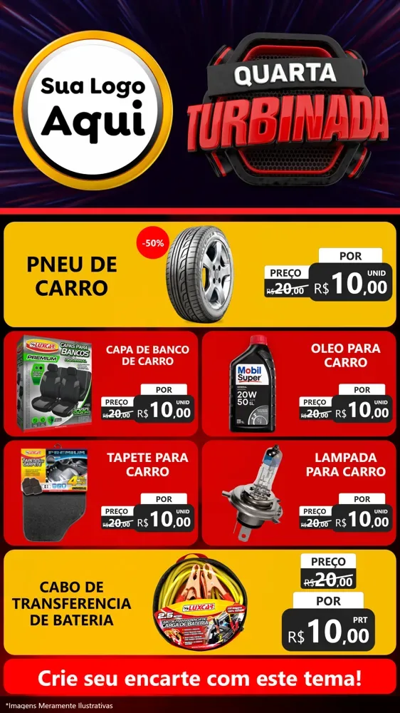 Modelo de TV para TV Vertical com o tema Quarta Turbinada para Auto peças