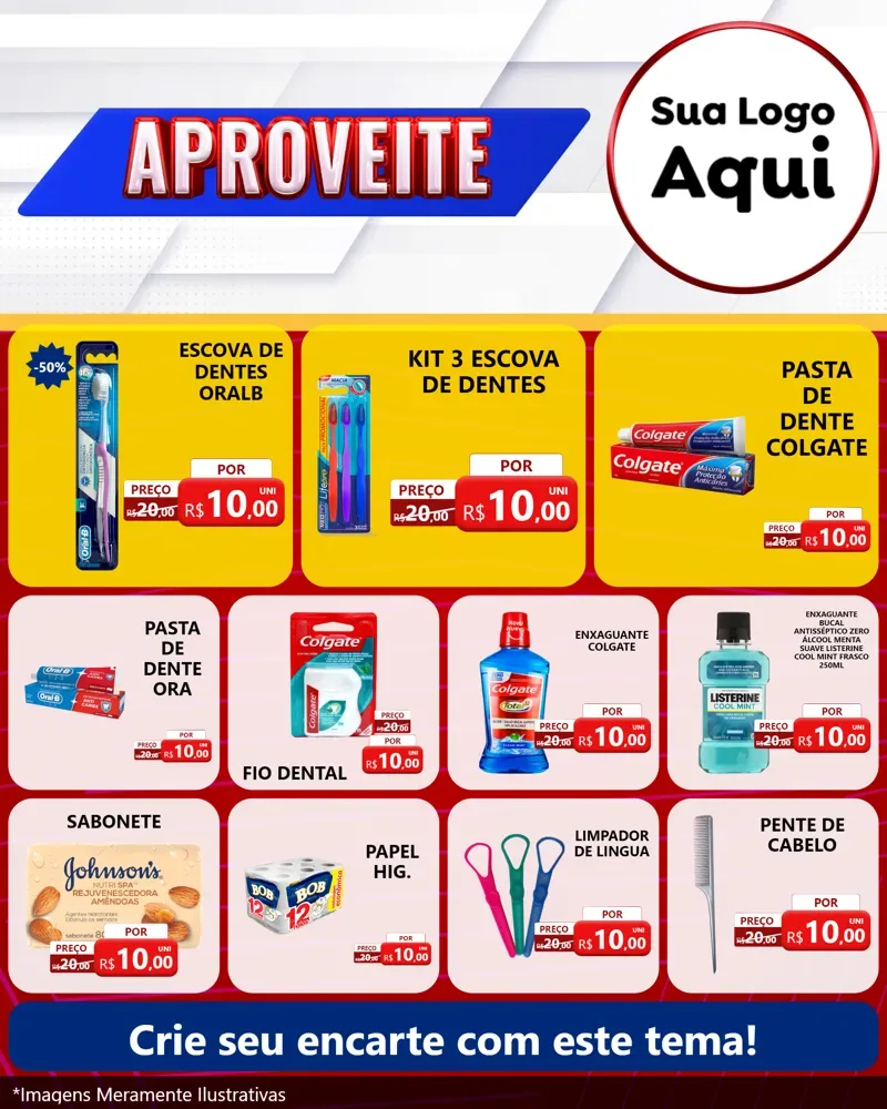 Modelo de Rede Social para Feed Instagram com o tema Aproveite para Higiene Pessoal