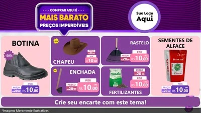 Modelo de TV para TV Horizontal com o tema Mais Barato para Agropecuária