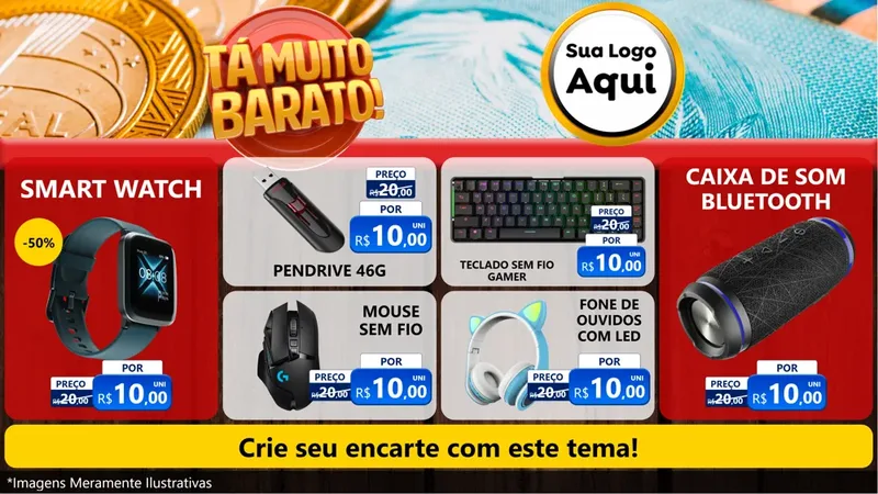 Modelo de TV para TV Horizontal com o tema Está Muito Barato para Informática