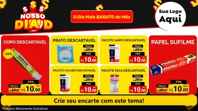 Modelo de TV para TV Horizontal com o tema Nosso Dia D para Embalagens