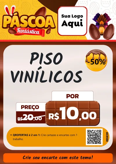 Modelo de Cartaz para Cartaz A4 Vertical com o tema Páscoa Fantástica para Material para Construção