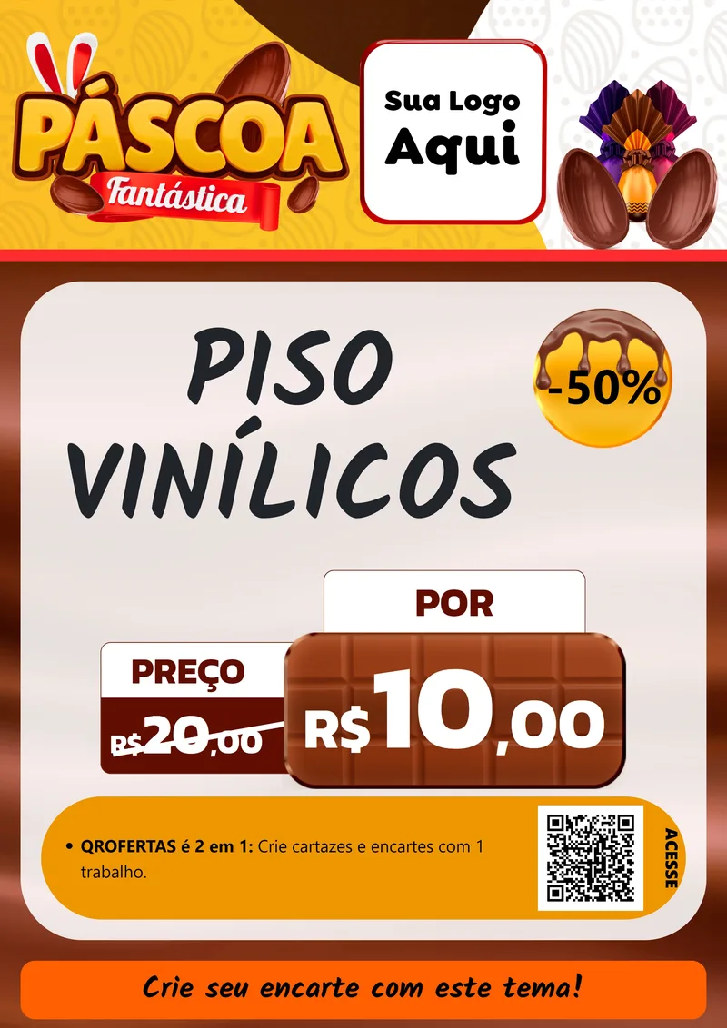 Modelo de Cartaz para Cartaz A4 Vertical com o tema Páscoa Fantástica para Material para Construção