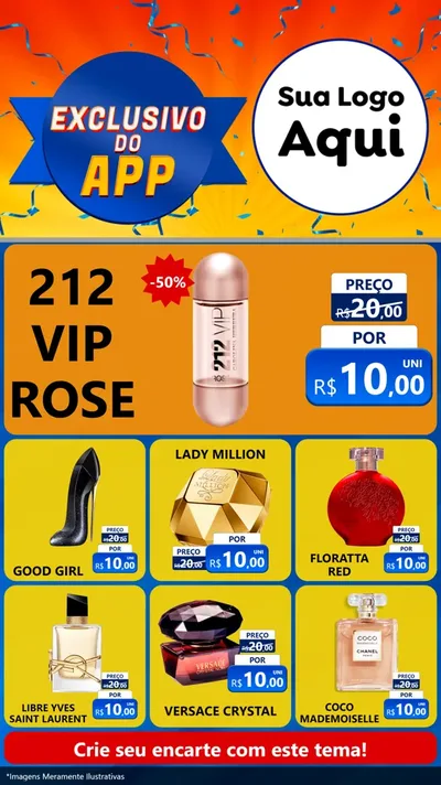 Modelo de Rede Social para Stories com o tema Exclusivo do Aplicativo para Perfumes