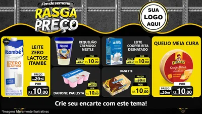 Modelo de TV para TV Horizontal com o tema Fim de Semana Rasga Preço para Frios e Laticínios