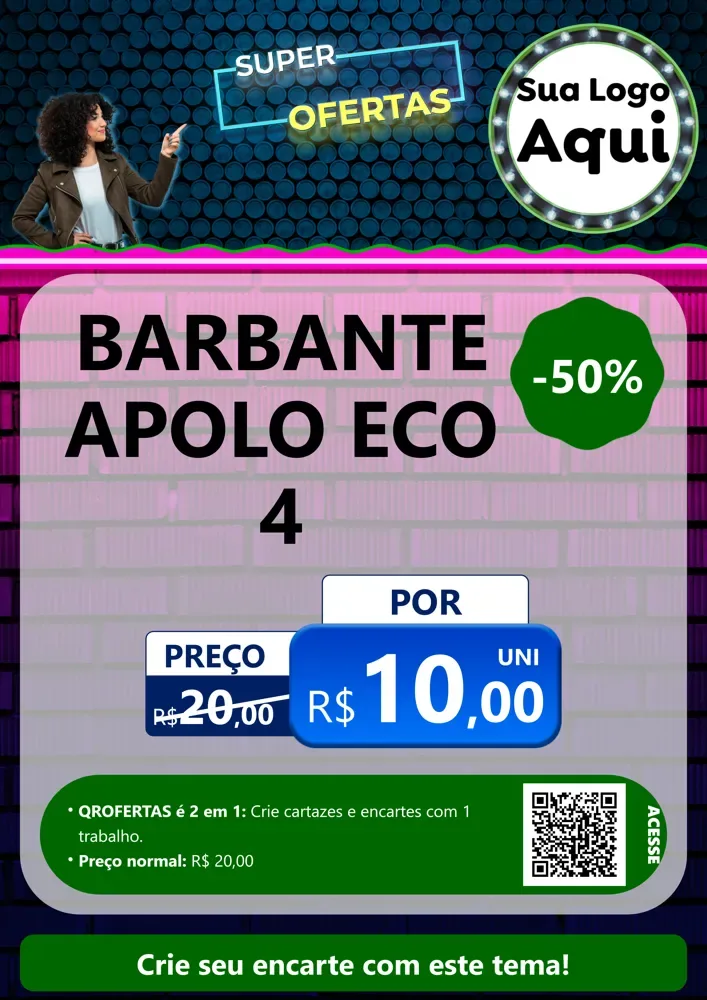 Modelo de Cartaz para Cartaz A4 Vertical com o tema Super Ofertas para Armarinho e Aviamentos