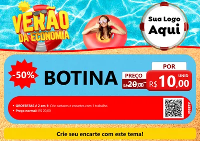 Modelo de Cartaz para Cartaz A4 Horizontal com o tema Verão da Economia para Agropecuária