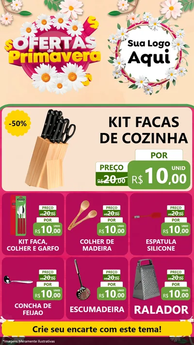 Modelo de Rede Social para Stories com o tema Ofertas de Primavera para Utilidades Domésticas