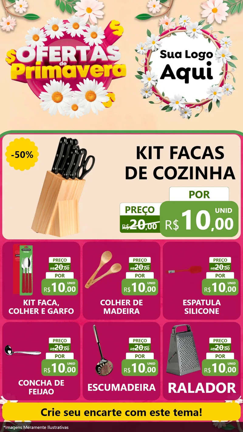 Modelo de Rede Social para Stories com o tema Ofertas de Primavera para Utilidades Domésticas