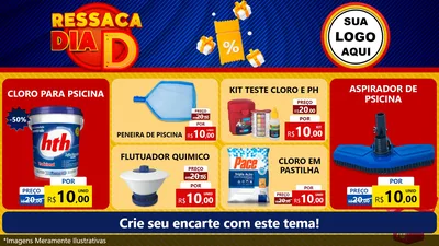 Modelo de TV para TV Horizontal com o tema Ressaca Dia D para Produtos para Piscina