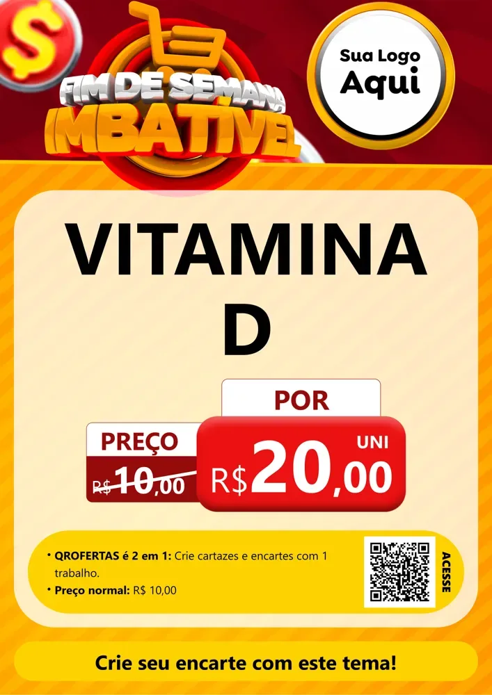 Modelo de Cartaz para Cartaz A4 Vertical com o tema Fim de Semana Imbatível para Farmácia