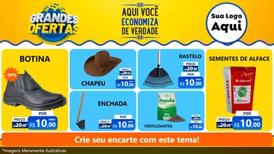 Modelo de TV para TV Horizontal com o tema Grandes Ofertas para Agropecuária
