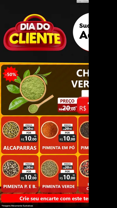 Modelo de Rede Social para Stories com o tema Dia do Cliente para Produtos Naturais