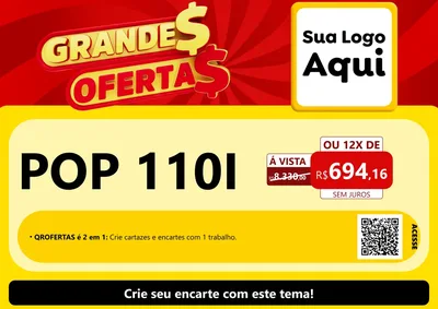 Modelo de Cartaz para Cartaz A4 Horizontal