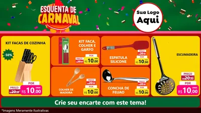 Modelo de TV para TV Horizontal com o tema Esquenta de Carnaval para Utilidades Domésticas