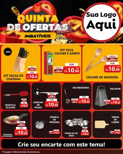 Modelo de Rede Social para Feed Instagram com o tema Quinta de Ofertas Imbatíveis para Utilidades Domésticas