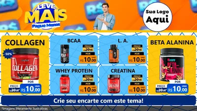 Modelo de TV para TV Horizontal com o tema Leve Mais, Pague Menos para Suplementos alimentares