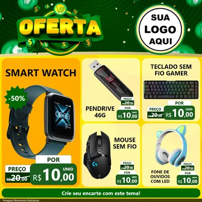 Modelo de Rede Social para Feed Facebook com o tema Oferta para Informática