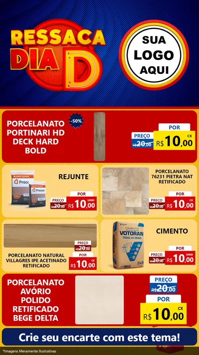 Modelo de TV para TV Vertical com o tema Ressaca Dia D para Pisos e revestimentos