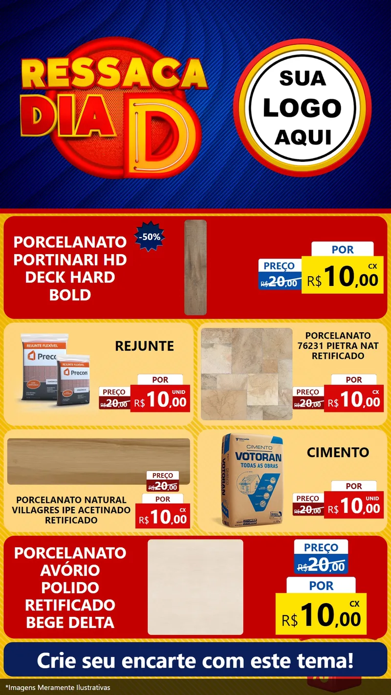 Modelo de TV para TV Vertical com o tema Ressaca Dia D para Pisos e revestimentos
