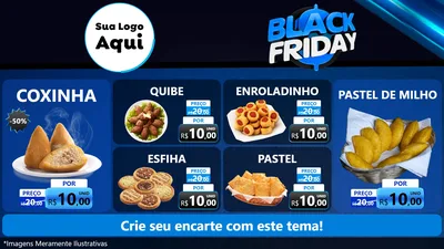 Modelo de TV para TV Horizontal com o tema Black Friday para Salgadaria