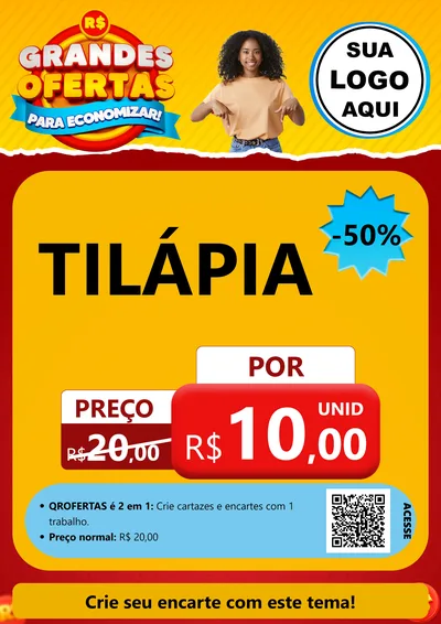 Modelo de Cartaz para Cartaz A4 Vertical