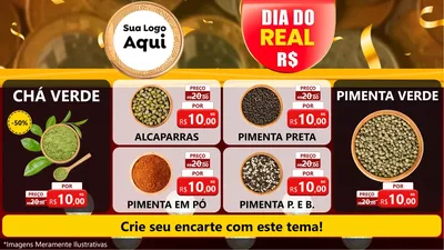 Modelo de TV para TV Horizontal com o tema Dia do Real para Produtos Naturais
