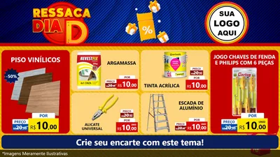 Modelo de TV para TV Horizontal com o tema Ressaca Dia D para Material para Construção