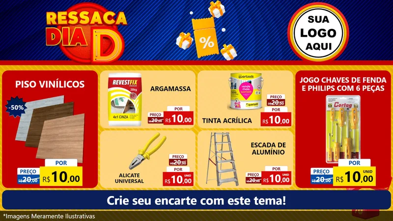 Modelo de TV para TV Horizontal com o tema Ressaca Dia D para Material para Construção