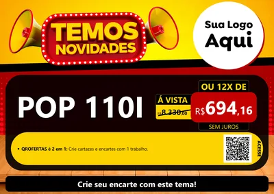 Modelo de Cartaz para Cartaz A4 Horizontal