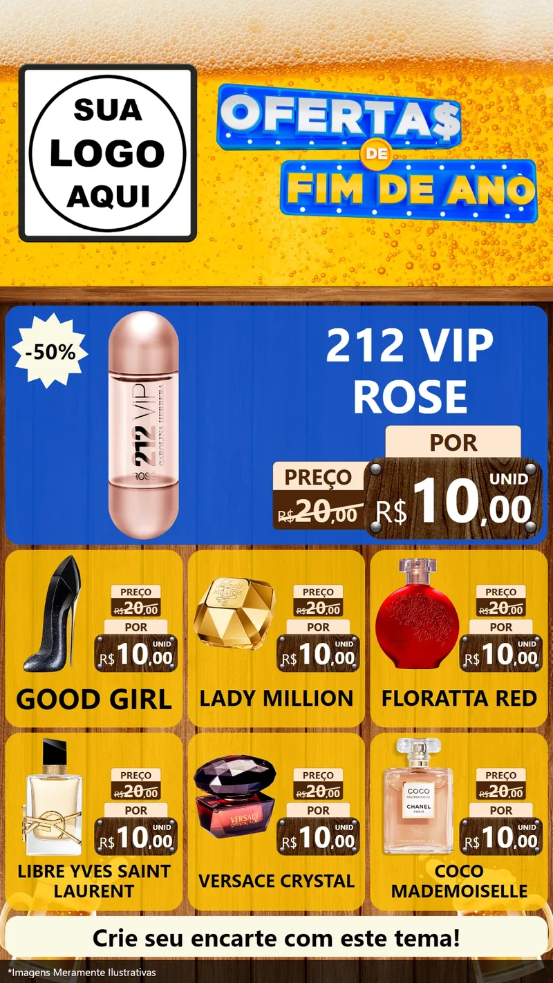 Modelo de Rede Social para Stories com o tema Ofertas de Fim de Ano para Perfumes