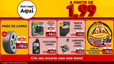 Modelo de TV para TV Horizontal com o tema A Partir de Um e Noventa e Nove - 1,99 para Auto peças